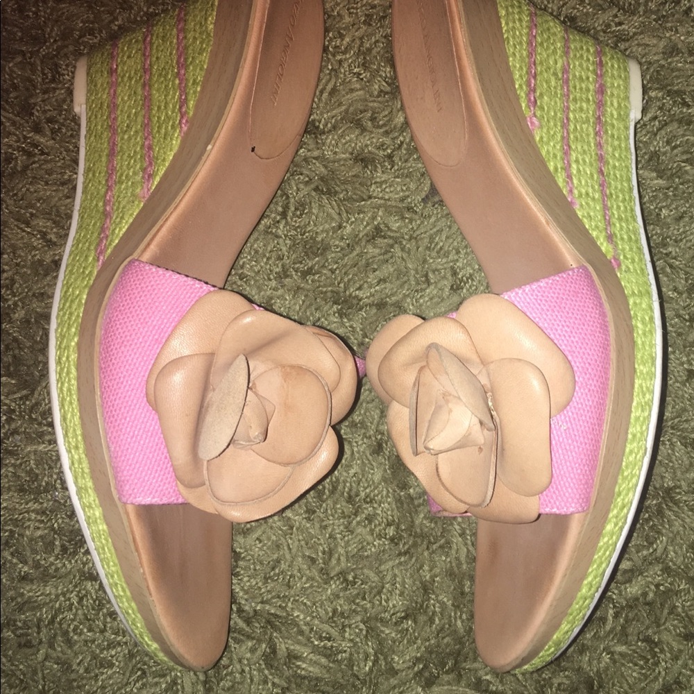 wedge heel mules.